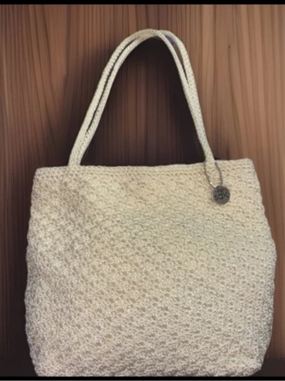 Vintage The SAK embroidered crochet mini bag